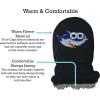 imageNIce Caps Baby Toddler Mittens Kids 2 Pairs Fleece Gloves Winter Warm Sherpa LinedBlack SharksNavy Sharks  Infant No Thumbs