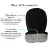 imageNIce Caps Baby Toddler Mittens Kids 2 Pairs Fleece Gloves Winter Warm Sherpa LinedBlackCharcoal Pack  Infant No Thumbs