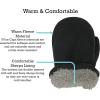 imageNIce Caps Baby Toddler Mittens Kids 2 Pairs Fleece Gloves Winter Warm Sherpa LinedBlackCharcoal Pack