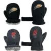 imageNIce Caps Baby Toddler Mittens Kids 2 Pairs Fleece Gloves Winter Warm Sherpa LinedBlackCharcoal Sports