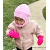 imageNIce Caps Baby Toddler Mittens Kids 2 Pairs Fleece Gloves Winter Warm Sherpa LinedFuchsia UnicornLight Purple Solid Pack