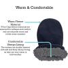 imageNIce Caps Baby Toddler Mittens Kids 2 Pairs Fleece Gloves Winter Warm Sherpa LinedNavy PuppyNavy Solid  Infant No Thumbs