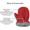 imageNIce Caps Baby Toddler Mittens Kids 2 Pairs Fleece Gloves Winter Warm Sherpa LinedNavyRed