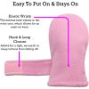 imageNIce Caps Baby Toddler Mittens Kids 2 Pairs Fleece Gloves Winter Warm Sherpa LinedPinkFuchsia Pack  Infant No Thumbs