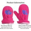 imageNIce Caps Baby Toddler Mittens Kids 2 Pairs Fleece Gloves Winter Warm Sherpa LinedPurple HeartsFuschia Hearts