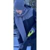 imageNIce Caps Kids Adults Hat Scarf Glove Winter 3 Piece Knit Accessory Set TouchscreenBlackGreyBlue Striped Touchscreen