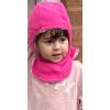 imageNIce Caps Kids Fleece Balaclava Face Mask Winter Warm Sherpa LinedFuchsia