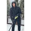 imageNIce Caps Men Women Gloves Waterproof Snow 100 Gram Thinsulate Winter Extreme Cold WeatherBlack