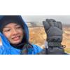 imageNIce Caps Men Women Gloves Waterproof Snow 100 Gram Thinsulate Winter Extreme Cold WeatherBlack
