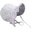 imageNIce Caps Baby Girls Bonnet White Lace Newborn Infant Toddler Sun Hat Special OccasionWhite With Pink Ribbon