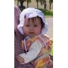 imageNIce Caps Baby Girls Bonnet White Lace Newborn Infant Toddler Sun Hat Special OccasionWhite With Pink Ribbon