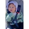 imageNIce Caps Baby Girls Bonnet White Lace Newborn Infant Toddler Sun Hat Special OccasionWhite With Piping Crown