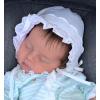 imageNIce Caps Baby Girls Bonnet White Lace Newborn Infant Toddler Sun Hat Special OccasionWhite With Piping Crown