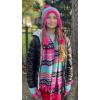 imageNIce Caps Kids Hat Glove Scarf Girls Winter Knit Accessory Set Warm Sherpa Lined 3 PieceFuchsia Light Purple