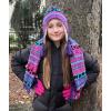 imageNIce Caps Kids Hat Glove Scarf Girls Winter Knit Accessory Set Warm Sherpa Lined 3 PieceFuchsiaBlackNeon Pink