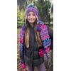 imageNIce Caps Kids Hat Glove Scarf Girls Winter Knit Accessory Set Warm Sherpa Lined 3 PieceFuchsiaBlackNeon Pink