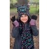 imageNIce Caps Kids Hat Glove Scarf Girls Winter Knit Accessory Set Warm Sherpa Lined 3 PieceTurqFuchsiaPurple