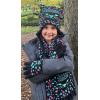 imageNIce Caps Kids Hat Glove Scarf Girls Winter Knit Accessory Set Warm Sherpa Lined 3 PieceTurqFuchsiaPurple
