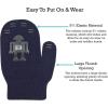 imageNIce Caps Kids Magic Stretch Gloves Mitten 3 Pairs Toddler Boys Girls WinterRobots  BlackNavyRoyal Mittens