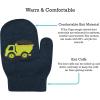imageNIce Caps Kids Magic Stretch Gloves Mitten 3 Pairs Toddler Boys Girls WinterTrucks  NavyCharcoalBlack Mittens
