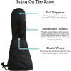 imageNIce Caps Kids Waterproof Snow Mittens Elbow Length Boys Girls Thinsulate Insulated GlovesBlack