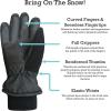 imageNIce Caps Kids Waterproof Winter Thinsulate Warm GlovesBlack  100 Gram Thinsulate