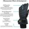 imageNIce Caps Kids Waterproof Winter Thinsulate Warm GlovesBlack