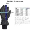 imageNIce Caps Kids Waterproof Winter Thinsulate Warm GlovesBlack Scroll Print