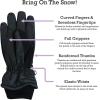 imageNIce Caps Kids Waterproof Winter Thinsulate Warm GlovesBlack Scroll Print