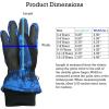 imageNIce Caps Kids Waterproof Winter Thinsulate Warm GlovesBlue Digital Camo