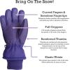 imageNIce Caps Kids Waterproof Winter Thinsulate Warm GlovesDark Purple
