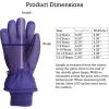 imageNIce Caps Kids Waterproof Winter Thinsulate Warm GlovesDark Purple