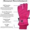 imageNIce Caps Kids Waterproof Winter Thinsulate Warm GlovesFuchsia