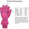 imageNIce Caps Kids Waterproof Winter Thinsulate Warm GlovesFuchsia Snowflakes