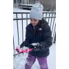 imageNIce Caps Kids Waterproof Winter Thinsulate Warm GlovesFuchsia Snowflakes