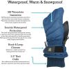 imageNIce Caps Kids Waterproof Winter Thinsulate Warm GlovesNavy