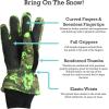 imageNIce Caps Kids Waterproof Winter Thinsulate Warm GlovesNeon Green Digital Camo