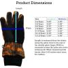 imageNIce Caps Kids Waterproof Winter Thinsulate Warm GlovesNeon Orange Digital Camo
