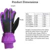imageNIce Caps Kids Waterproof Winter Thinsulate Warm GlovesNeon Purple