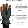 imageNIce Caps Kids Waterproof Winter Thinsulate Warm GlovesOrange Lava