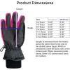 imageNIce Caps Kids Waterproof Winter Thinsulate Warm GlovesPink Lava