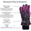 imageNIce Caps Kids Waterproof Winter Thinsulate Warm GlovesPink Lava
