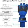 imageNIce Caps Kids Waterproof Winter Thinsulate Warm GlovesRoyal Blue Stripe