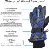 imageNIce Caps Kids Waterproof Winter Thinsulate Warm GlovesRoyal Geo