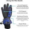 imageNIce Caps Kids Waterproof Winter Thinsulate Warm GlovesRoyal Geo