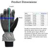 imageNIce Caps Kids Waterproof Winter Thinsulate Warm GlovesSilver Gray