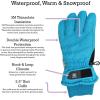 imageNIce Caps Kids Waterproof Winter Thinsulate Warm GlovesTurquoise