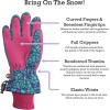 imageNIce Caps Kids Waterproof Winter Thinsulate Warm GlovesTurquoise Snow