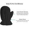 imageNIce Caps Little Kids Boys Baby Fleece Flap Hat Mitten Winter Set Sherpa Lined Toddler InfantBlack 1