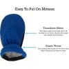 imageNIce Caps Toddler Baby Hat Mitten Set Boys Dino Fleece Gloves Warm Sherpa LinedBlackRoyalNeon Green Dino Infant